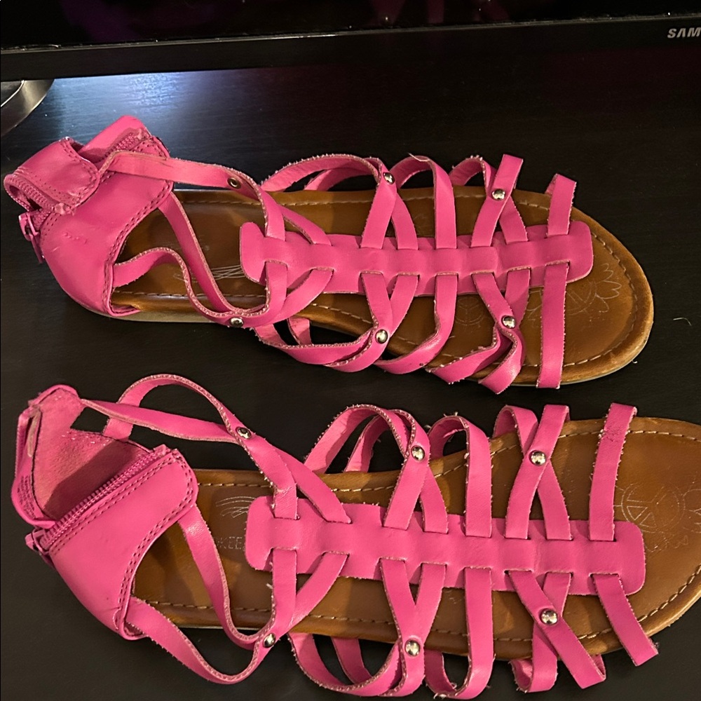 Cherokee Pink Gladiator Sandals